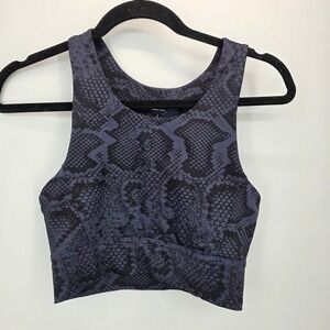ALLFENIX Anthropologie Snake Print Athletic Sports Bra Women's Size Large